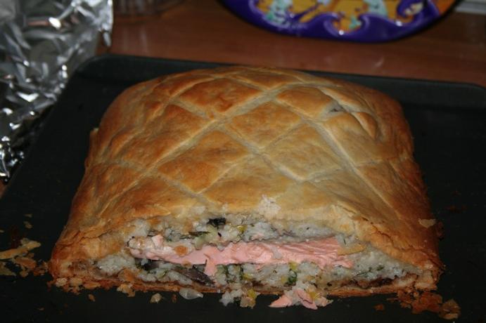 Puff Pastry Pie ar zivīm