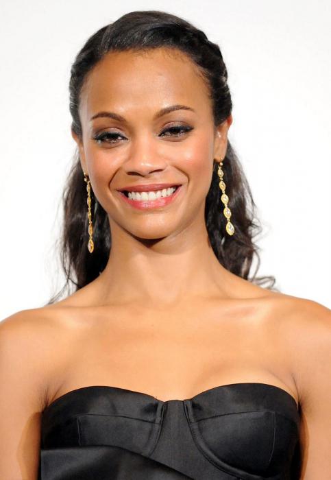 Zoe Saldana: eksotiskā skaistuma filozofija