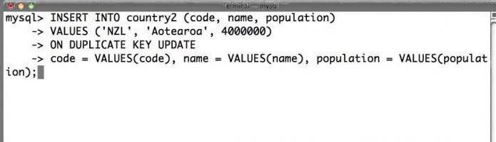 MySQL par galveno atjauninājumu dublikātu