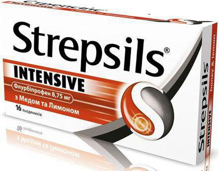 Strepsils intensīva instrukciju rokasgrāmata